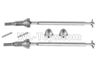 Hosim 9136 Parts-Upgrade Metal Front Universal shaft assembly Parts,Front Drive kit(2pcs)-WJ02