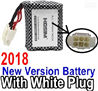 Foxx S911 Battery-2018 New version 9.6V 800MAH Battery with 6-Wire White color plug Parts-