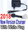 Foxx S911 Chargr-2018 New version Charger-US Converter Socket with 6-Wire White Plug Parts