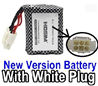 XinleHong Toys S913 9123 New version 9.6V 800MAH Battery with White color plug