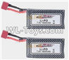 XinleHong Toys 9125 Battery,Official 7.4V 1600mah battery(2pcs) Parts-DJ02