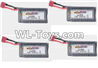 XinleHong Toys 9125 Battery,Official 7.4V 1600mah battery(4pcs) Parts-DJ02