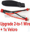 XinleHong Toys 9125 Upgrade 2-to-1 wire and Velcro-Two battery can use together,Run 2x Time than usual Parts-