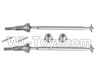 Xinlehong Toys 9130 Upgrade Front Universal shaft assembly,Upgrade Front Drive kit(2pcs) Parts-WJ02