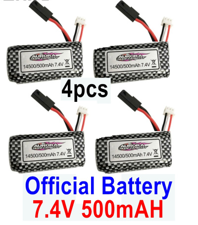 Xinlehong Toys 9130 Battery,Akku-Official 7.4V 500mah Battery(4pcs) Parts