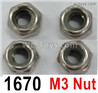 Wltoys 16800 M3 Lock nut. 1670. Total 4pcs. Wltoys 16800 M3 Lock nut. 1670. Total 4pcs.