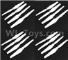 SJRC S70W Spare Parts-07-02 Main Rotor blades,Propellers(16pcs)-White,SJR/C S70W RC Racing Drone Parts,SJ S70W RC Quadcopter Spare parts,SJRC S70W RC Drone parts