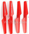 SYMA X5S X5SW X5SC Parts-06 Rotor blades,Propellers(4pcs)-Red For SYMA X5S X5SC X5SC Quadcopter UFO parts