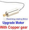 SYMA X5S X5SW X5SC Parts-41 Reversing-rotating Motor with Black and white wire(1pcs)-With Copper gear For SYMA X5S X5SC X5SC Quadcopter UFO parts