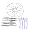 SYMA X5S X5SW X5SC Parts-59 Outer protect frame(4pcs) & Propellers(4pcs) & Landidng skid(4pcs)-White For SYMA X5S X5SC X5SC Quadcopter UFO parts