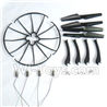 SYMA X5S X5SW X5SC Parts-61 Outer protect frame(4pcs) & Propellers(4pcs) & Landidng skid(4pcs) & Main motor(4pcs)-Black For SYMA X5S X5SC X5SC Quadcopter UFO parts