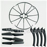 SYMA X5S X5SW X5SC Parts-63 Outer protect frame(4pcs) & Propellers(4pcs) & Landidng skid(4pcs)-Black For SYMA X5S X5SC X5SC Quadcopter UFO parts