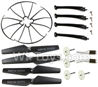 SYMA X5S X5SW X5SC Parts-64 Outer protect frame(4pcs) & Propellers(4pcs) & Landidng skid(4pcs) & Main gear-Black For SYMA X5S X5SC X5SC Quadcopter UFO parts