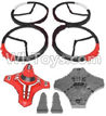 SongYang Toys X10 Parts-01 Outer protect frame & Main body frame & Upper canopy & Quadcopter body Parts (2pcs) For the SY X10 UFO X-10 RC Quadcopter