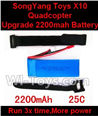 SongYang Toys X10 Parts-24 Upgrade 7.4v 2200mah Battery 20C for SongYang X10 Quadcopter For the SY X10 UFO X-10 RC Quadcopter SongYang Toys X10 Parts-24 Upgrade 7.4v 2200mah Battery 20C for SongYang X10 Quadcopter For the SY X10 UFO X-10 RC Quadcopter