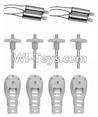 SongYang toys X16 Parts-06 Main gear(4pcs) & Motor cover(4pcs) & Main blades(4pcs) & Main motor(4pcs) For the SY X16 UFO X-16 RC Quadcopter