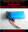 SongYang toy X17 Parts-24 Upgrade 7.4v 1500mah Battery 20C for SongYang X17 Quadcopter For the SY X17 UFO X-17 RC Quadcopter SongYang toy X17 Parts-24 Upgrade 7.4v 1500mah Battery 20C for SongYang X17 Quadcopter For the SY X17 UFO X-17 RC Quadcopter