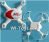SongYang Toys X23 Spare Parts-01 Upper and Bottom shell cover-Red,SongYang Toys X23 RC Drone Quadcopter Spare Parts,SY X23 RC Drone Replacement Accessories