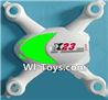 SongYang Toys X23 Spare Parts-05 Upper shell cover-Green,SongYang Toys X23 RC Drone Quadcopter Spare Parts,SY X23 RC Drone Replacement Accessories