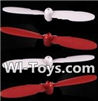 SongYang Toys X23 Spare Parts-08 Propellers,Main rotor blades(4pcs)-2X Red,2X White,SongYang Toys X23 RC Drone Quadcopter Spare Parts,SY X23 RC Drone Replacement Accessories