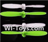 SongYang Toys X23 Spare Parts-10 Propellers,Main rotor blades(4pcs)-2X Green,2X White,SongYang Toys X23 RC Drone Quadcopter Spare Parts,SY X23 RC Drone Replacement Accessories