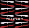 SongYang Toys X23 Spare Parts-11 Propellers,Main rotor blades(16pcs)-8X Red,8X White,SongYang Toys X23 RC Drone Quadcopter Spare Parts,SY X23 RC Drone Replacement Accessories