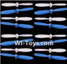 SongYang Toys X23 Spare Parts-12 Propellers,Main rotor blades(16pcs)-8X Blue,8X White,SongYang Toys X23 RC Drone Quadcopter Spare Parts,SY X23 RC Drone Replacement Accessories