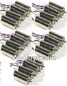 SongYang Toys X23 Spare Parts-14 Rotating Motor with red and blue wire(10pcs-CW) & Reversing-rotating Motor with black and white wire(10pcs-CCW),SongYang Toys X23 RC Drone Quadcopter Spare Parts,SY X23 RC Drone Replacement Accessories