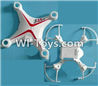 SongYang Toys X24 Spare Parts-01 Upper and Bottom shell cover-Red,SY X24 RC Quadcopter Spare parts Accessories,SongYang Toys X24 RC Drone Replacement Parts