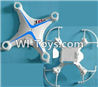 SongYang Toys X24 Spare Parts-02 Upper and Bottom shell cover-Blue,SY X24 RC Quadcopter Spare parts Accessories,SongYang Toys X24 RC Drone Replacement Parts