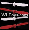 SongYang Toys X24 Spare Parts-06 Propellers,Main rotor blades(4pcs)-2X Red,2X White,SY X24 RC Quadcopter Spare parts Accessories,SongYang Toys X24 RC Drone Replacement Parts
