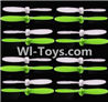 SongYang Toys X24 Spare Parts-11 Propellers,Main rotor blades(16pcs)-8X Green,8X White,SY X24 RC Quadcopter Spare parts Accessories,SongYang Toys X24 RC Drone Replacement Parts