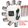 SongYang toys X25 Parts-45 Upgrade 1-to-5 balance charger and USB charger & 5pcs White-to-JST coversion wire & 8pcs 750mah battery For the SY X25 UFO X-25 RC Quadcopter