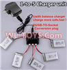 SongYang toys X3 Parts-21 Upgrade 1-to-5 charger and balance charger & USB-TO-socket Conversion plug(Not include the 5 battery) for the SongYang X3 Quadcopter SY X3 UFO rc drone