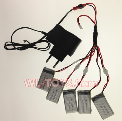 SongYang toys X5 Parts-08 USB Charger wire & Upgrade 1-to-5 Conversion wire & USB-to-Socket Conversion plug((Not include the 5 battery) for the SongYang X5 Quadcopter SY X5 UFO rc drone