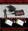 SongYang toys X6 Parts-21 Upgrade New version charger and balance charger-Can charge two battery at the same time & 2pcs Official 600mah Battery