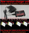 SongYang toys X6 Parts-22 Upgrade New version charger and balance charger-Can charge two battery at the same time & 4pcs Official 600mah Battery