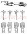 SongYang toys X8 Parts-07 Whole motor unit(Include the 4x main motor,4x Motor seat,4x Main gear with hollow pipe) For the SY X8 UFO X-8 RC Quadcopter