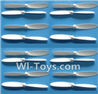 Subotech S660 Spare Parts-09 Propellers,Main rotor blades(16pcs)-White,Subotech S660 RC Quadcopter Spare Parts Accessories,Subotech S660 RC  Drone Replacement Parts