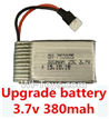 Subotech S660 Spare Parts-18 Upgrade Battery 3.7v 380mah 25C(Size-3.9X2X0.7CM)-1pcs,Subotech S660 RC Quadcopter Spare Parts Accessories,Subotech S660 RC  Drone Replacement Parts