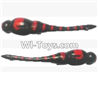 Subotech S700 Parts-01 Left and Right Shell cover-Red,Subotech S700 RC dragonfly Helicopter Spare Parts Accessories,S700 Replacement parts
