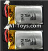 Subotech S700 Parts-37 Oficial 3.7v 250mah Battery(2pcs),Subotech S700 RC dragonfly Helicopter Spare Parts Accessories,S700 Replacement parts