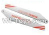 SuBotech S901 Spare Parts-18 Lower main blades(2B)-Orange,Spare Parts Replacement Accessories For Subotech S901 RC helicopter,Toruk arokto2 S901 rc helicopter