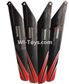 Subotech S909 Spare Parts-06 Propellers,Main rotor blades(4pcs)-Version 1,Subotech S909 RC helicopter Replacement Parts Accessories
