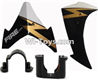 Subotech S909 Spare Parts-36 Horizontal and Verticall wing with fixtures-Golden,Subotech S909 RC helicopter Replacement Parts Accessories