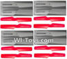 Subotech S910 Spare Parts-06 Propellers,Main rotor blades(16pcs)-(8X White,8X Red,Subotech S910 RC Quadcopter Drone Spare Parts Accessories,S910 RC Drone Replacement Parts