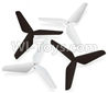 JJRC H5 H5C Parts-18 Upgrade Tripod Rotor blades,Tripod Propellers(4pcs)-(Black & White color) For JJRC H5C Quadcopter parts,H5C Drone Parts