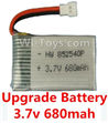 JJRC H5 H5C Parts-42 Upgrade 3.7v 680mah battery(1pcs) For JJRC H5C Quadcopter parts,H5C Drone Parts