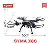 SYMA X8C Quadcopter-Black color(include the 2,000,000 pixels HD Camera unit)