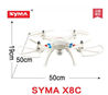 SYMA X8C Quadcopter-White color(include the 2,000,000 pixels HD Camera unit.)